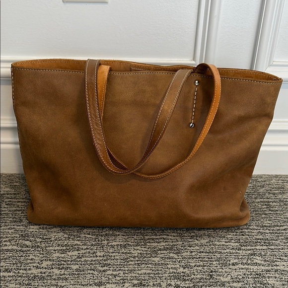 Roots Handbags - Vintage Roots Brown Leather Tote Bag